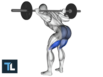 barbell good morning exercise