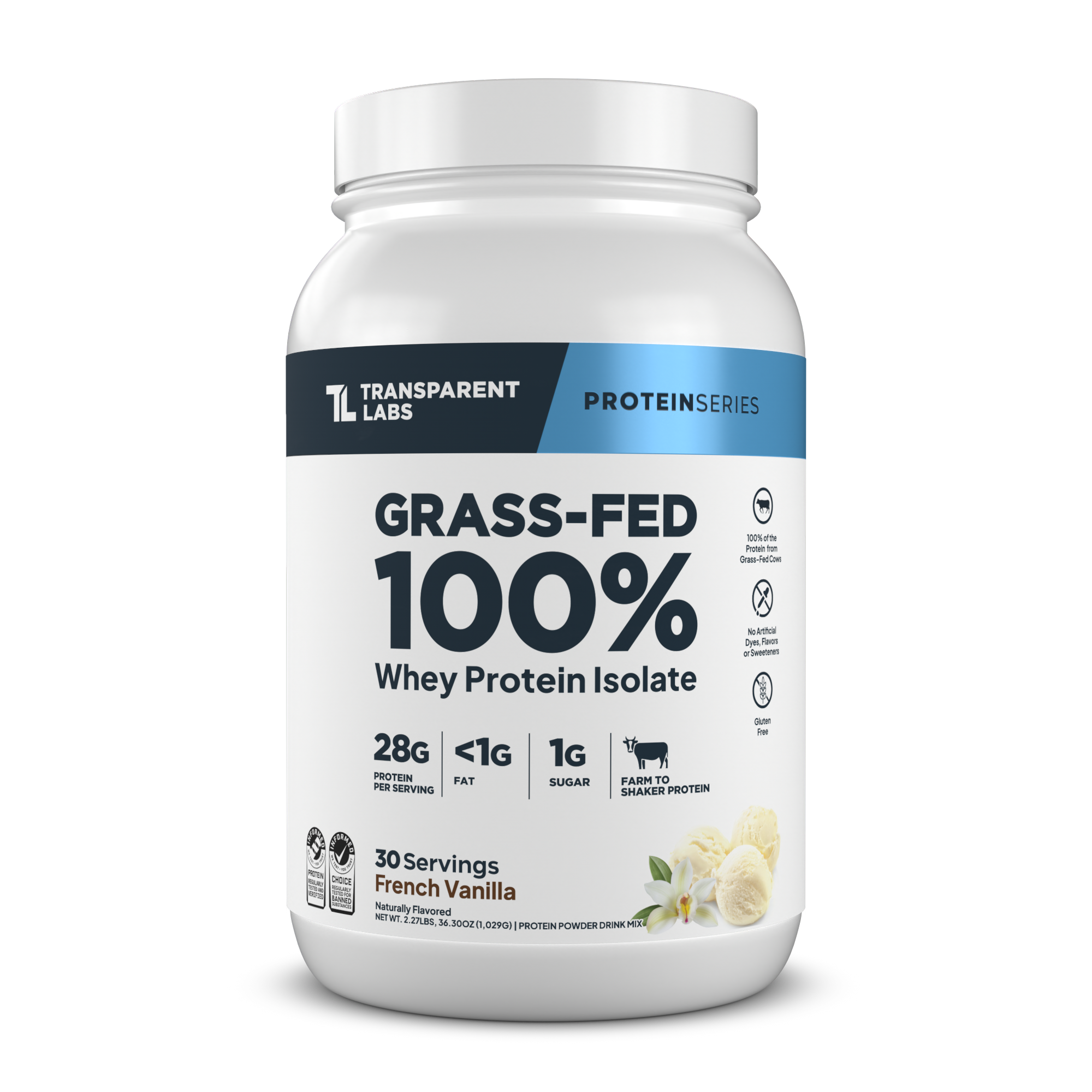 Transparent Labs 100% Whey Protein Isolate