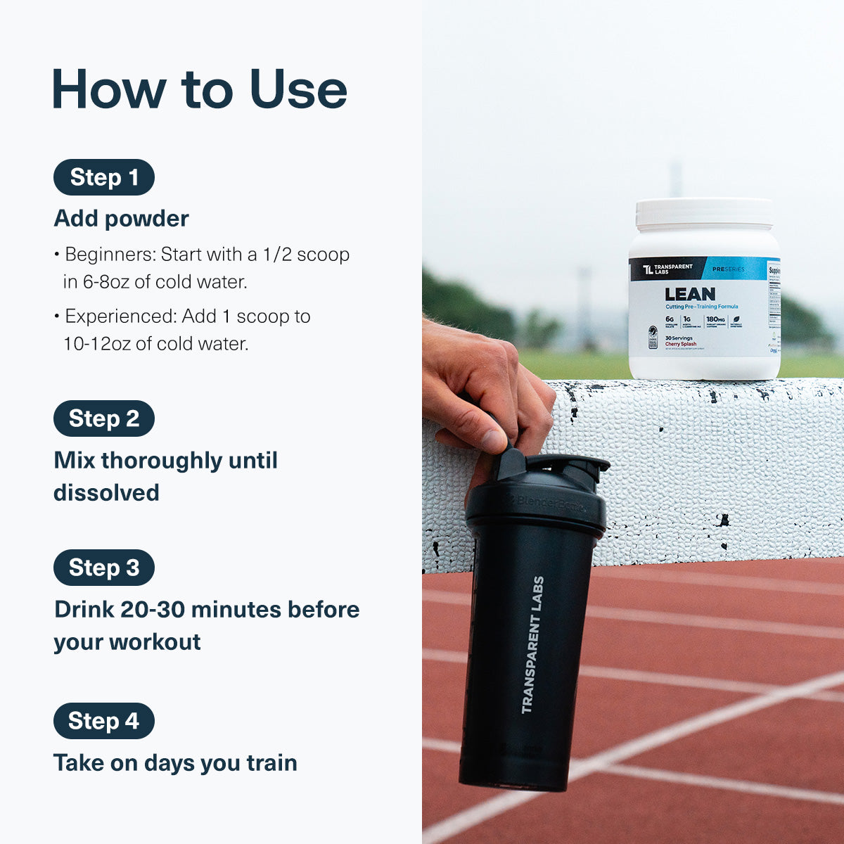 Transparent Labs LEAN Pre-Workout Strawberry Lemonade Transparent Labs LEAN Pre-Workout Strawberry Lemonade