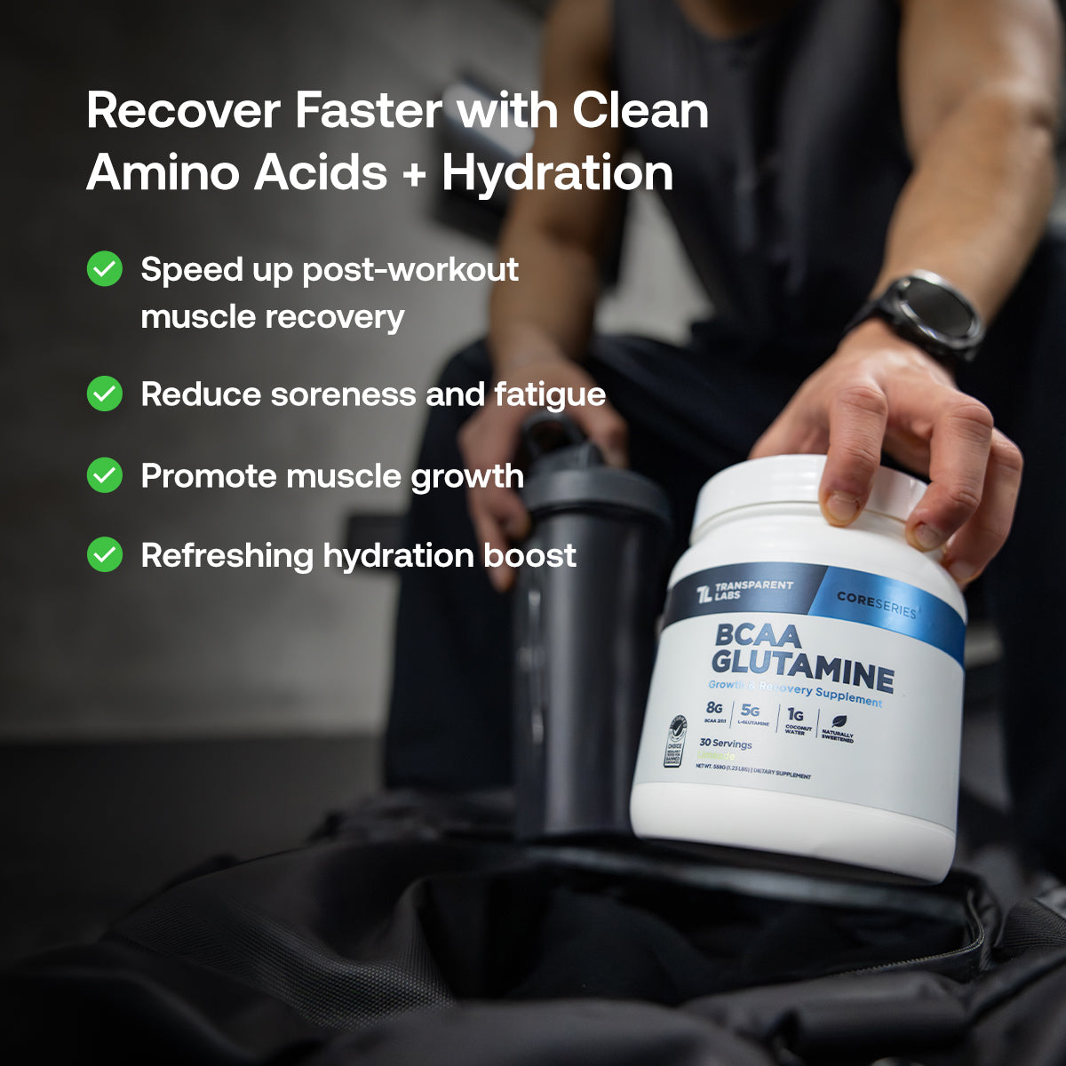bcaa glutamine and l carnitine BCAA Glutamine Powder - Recovery Supplement