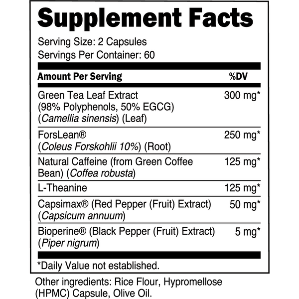 Nutrition & Supplement Facts