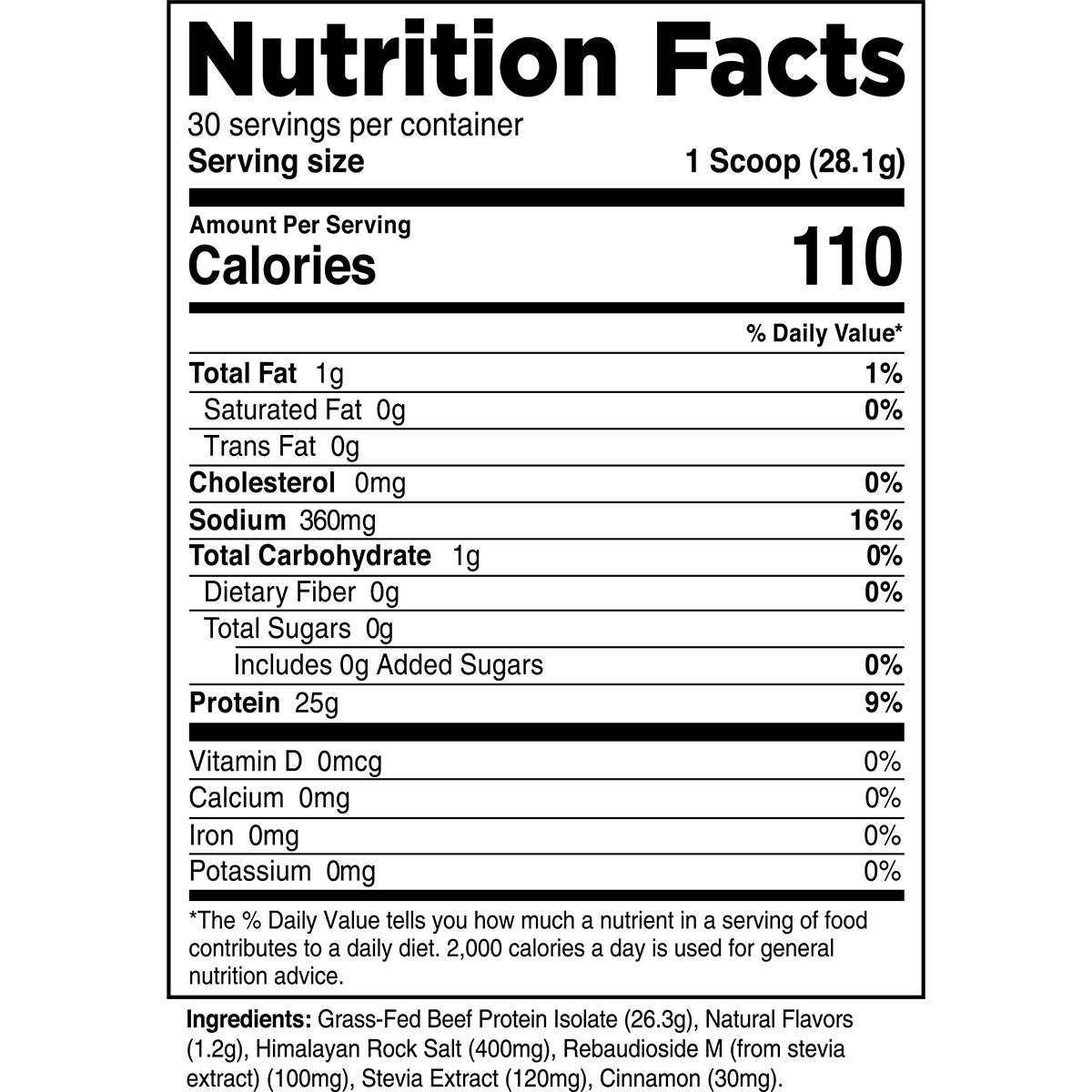 Grass Fed Hydrolysed Beef Protein Isolate 95% - HydroBEEF™ (2kg, Unflavoured