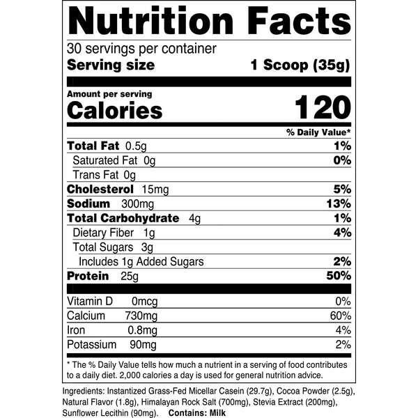 Nutrition & Supplement Facts