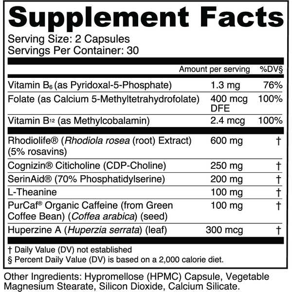 Nutrition & Supplement Facts
