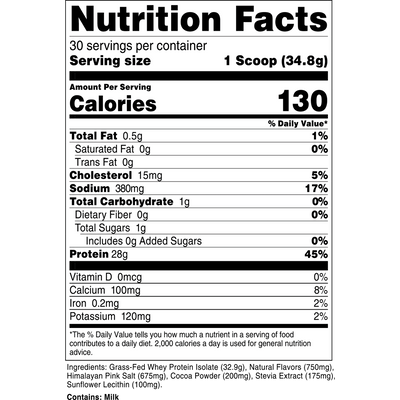 Grass-Fed Whey Protein Isolate