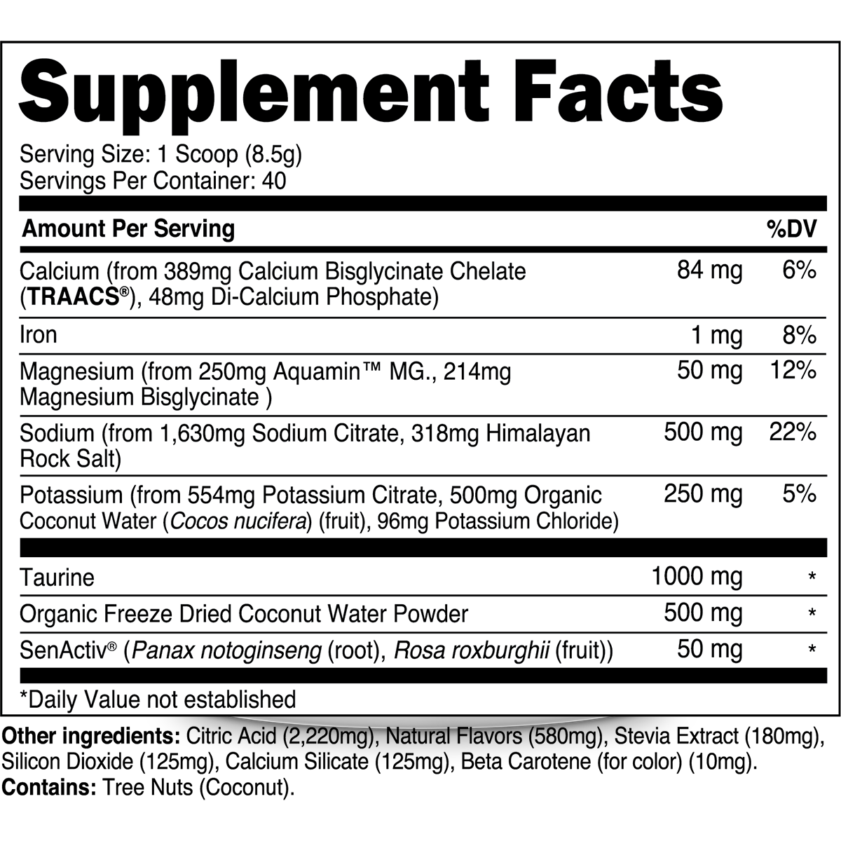 40sv Tub / Lemon Lime