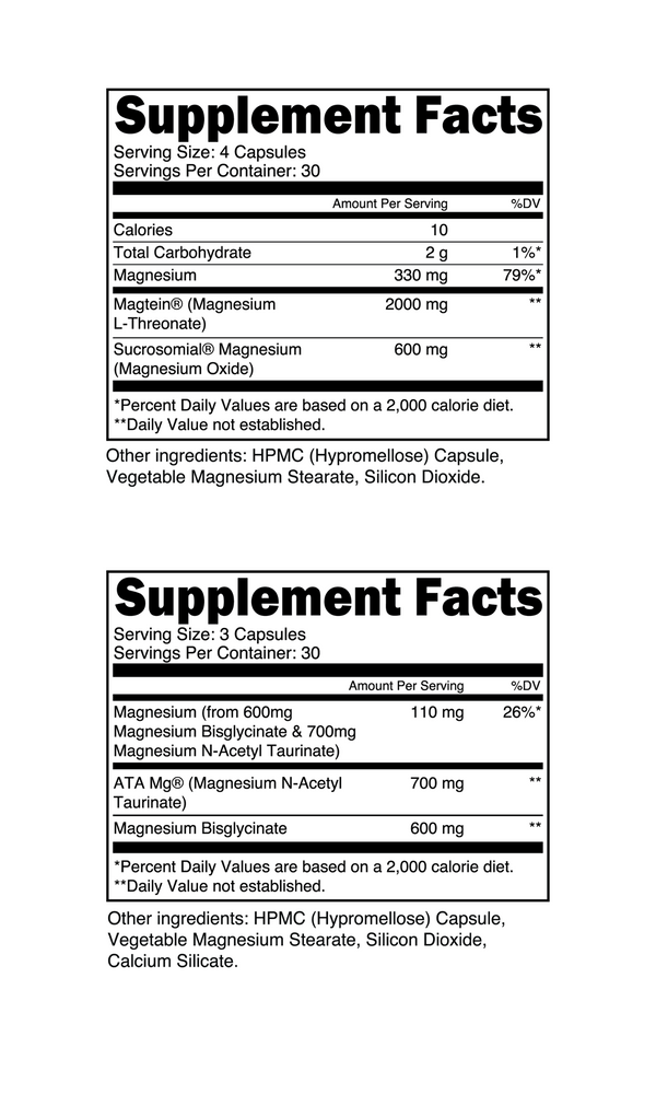 Nutrition & Supplement Facts