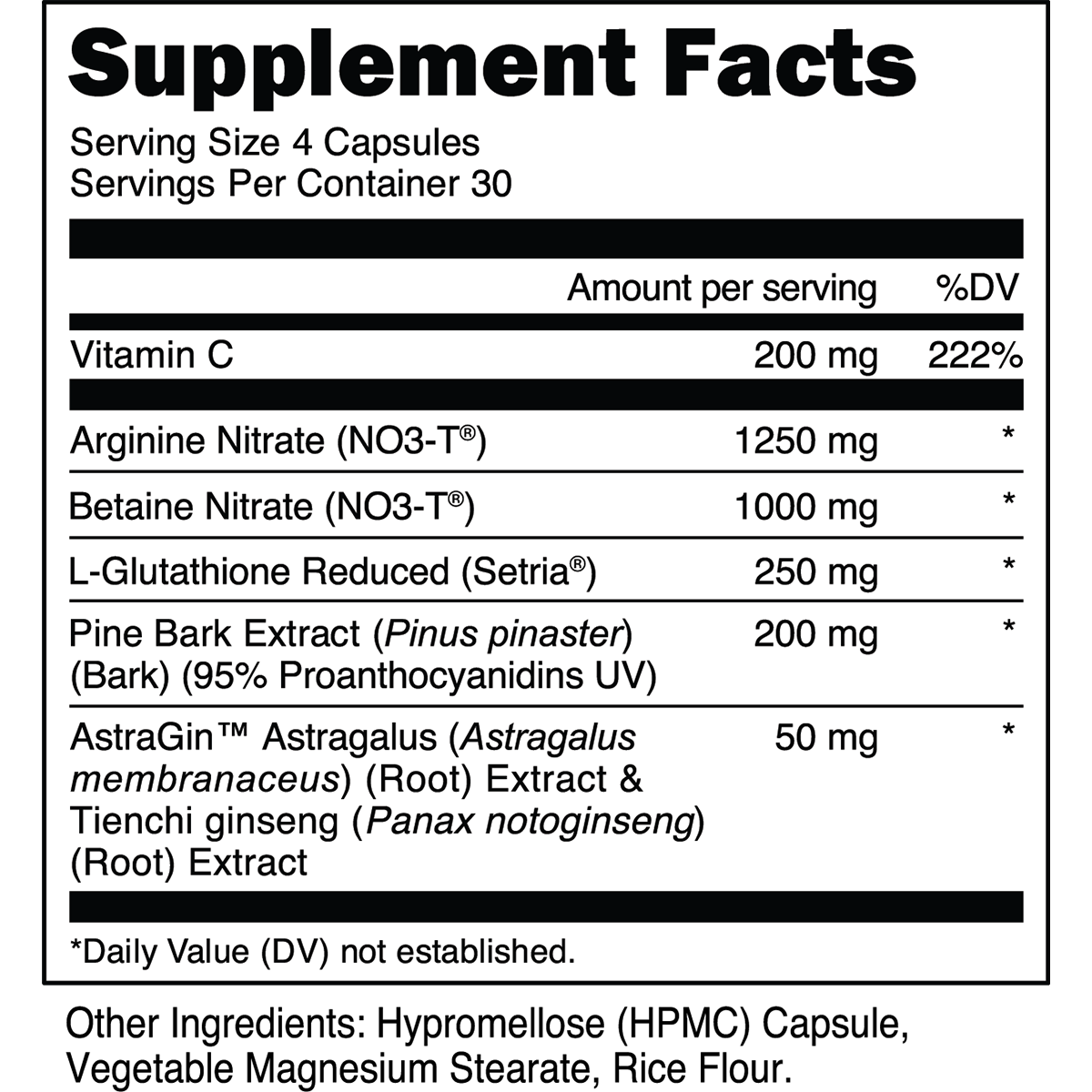 Transparent Labs Nitric Oxide Transparent Labs Nitric Oxide