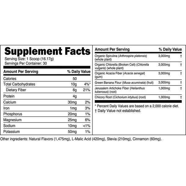 Nutrition & Supplement Facts
