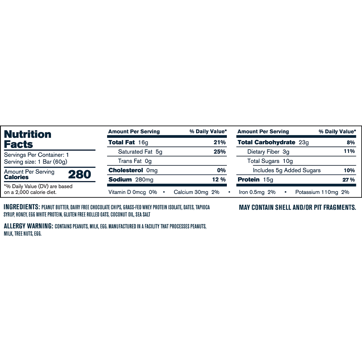 Peanut Butter Chocolate Chip-12 Bars