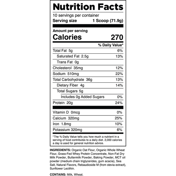 Nutrition & Supplement Facts