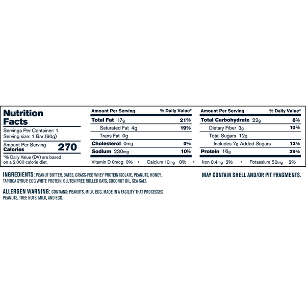 Peanut Butter Honey Oat-12 Bars