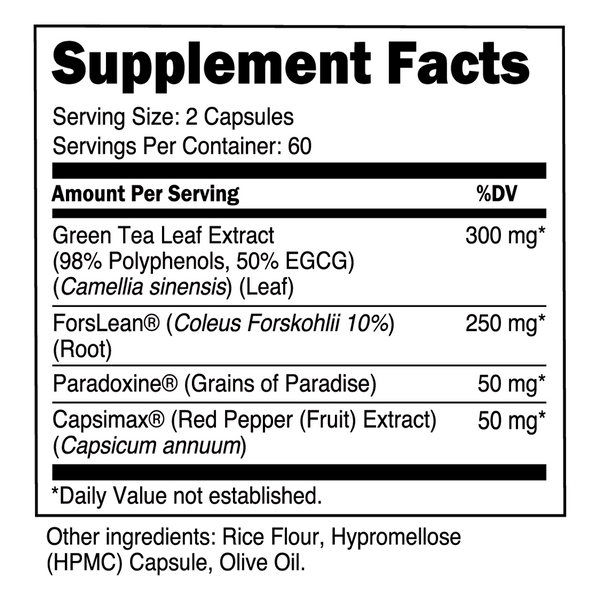 Nutrition & Supplement Facts