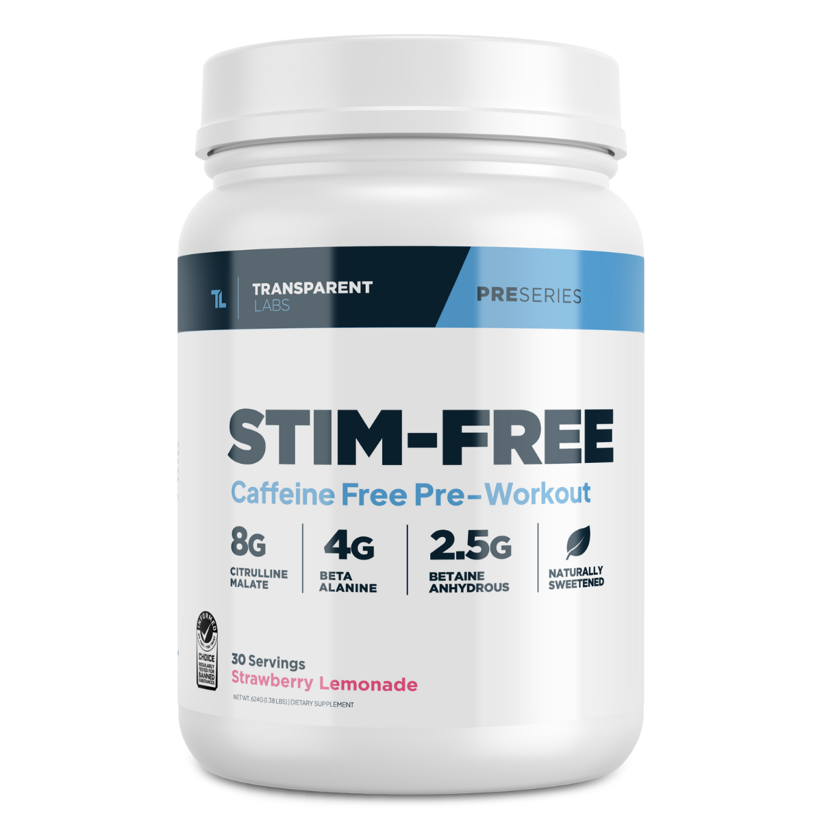 StimFree PreWorkout Transparent Labs NonStim PreWorkout