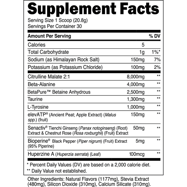 Nutrition & Supplement Facts