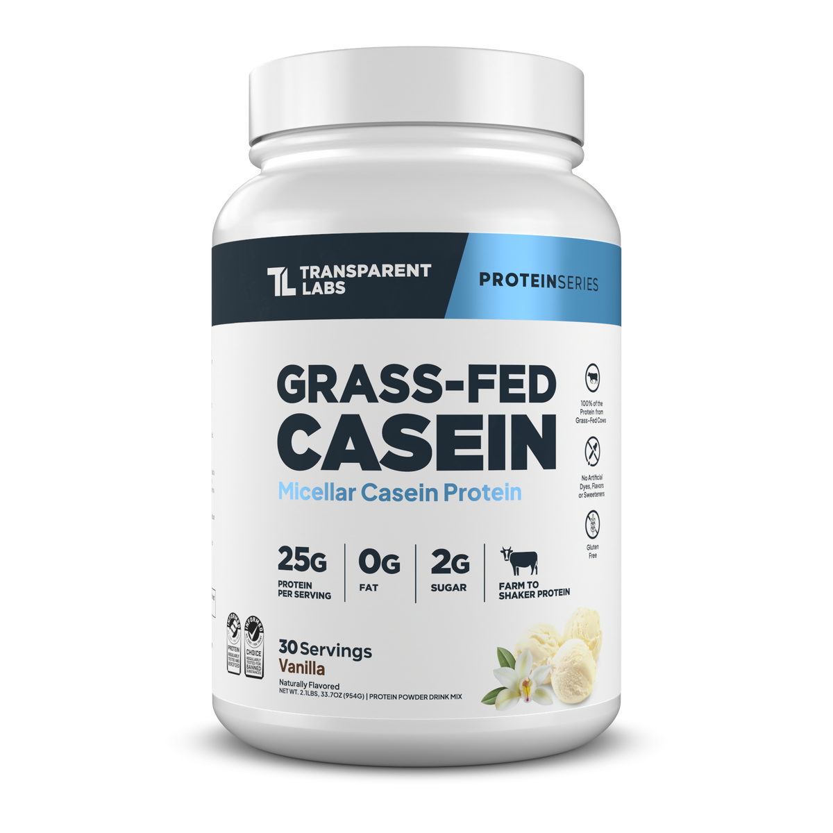 Grass-Fed Casein Protein - Vanilla