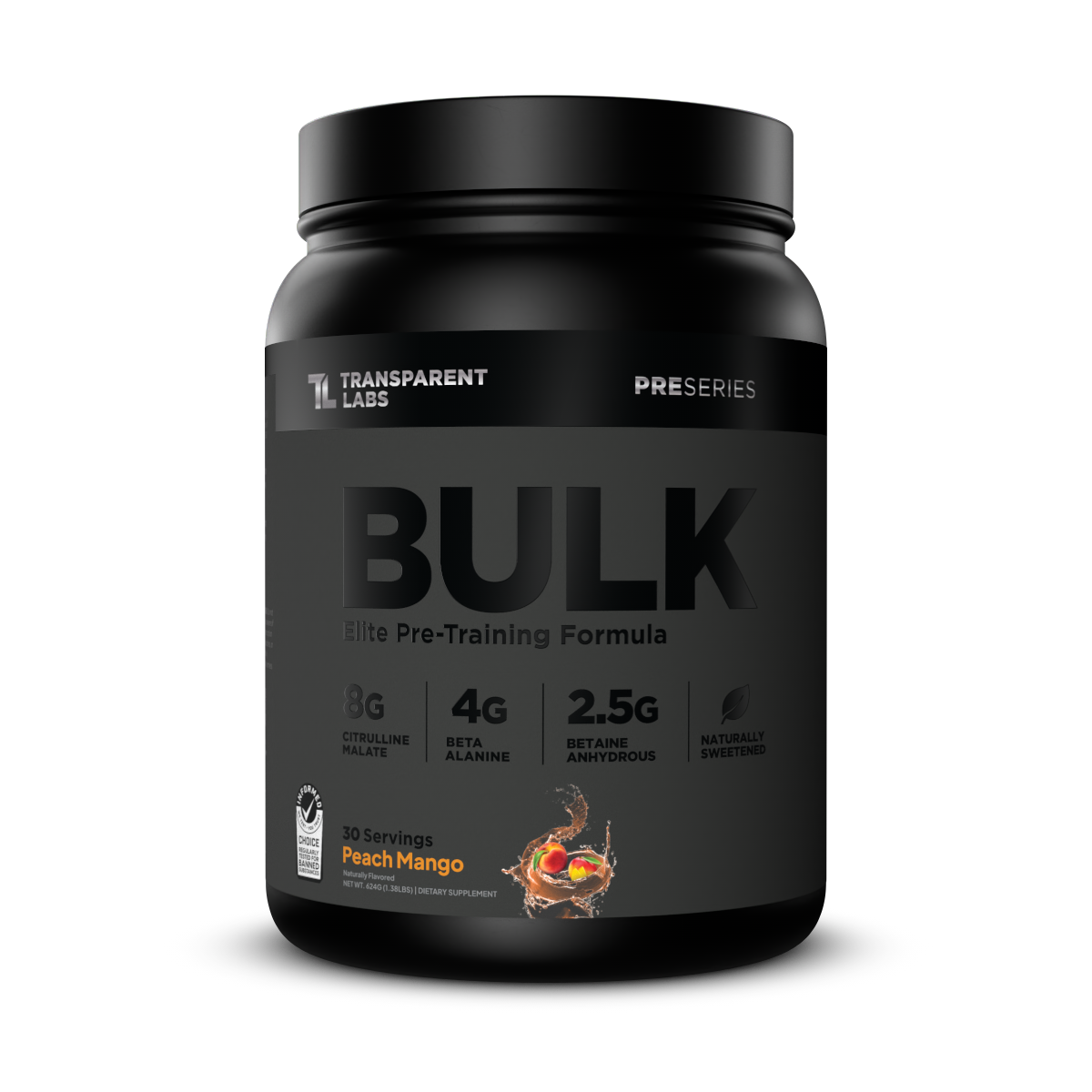 Bulk Black Pre-Workout | High-Stim Formula – Transparent Labs