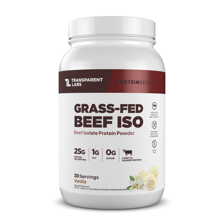 Beef Protein Powder - 25g Grass-Fed Isolate – Transparent Labs