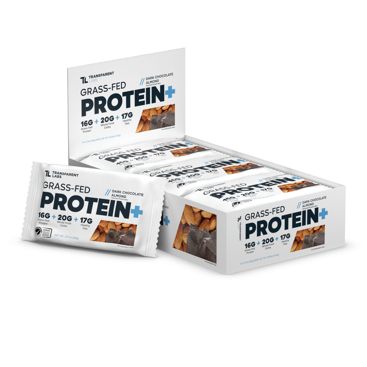 Dark Chocolate Almond-12 Bars