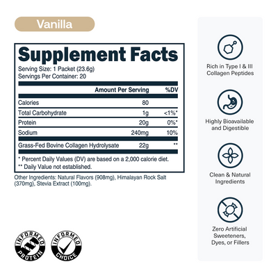 20 Stick Packs-Vanilla