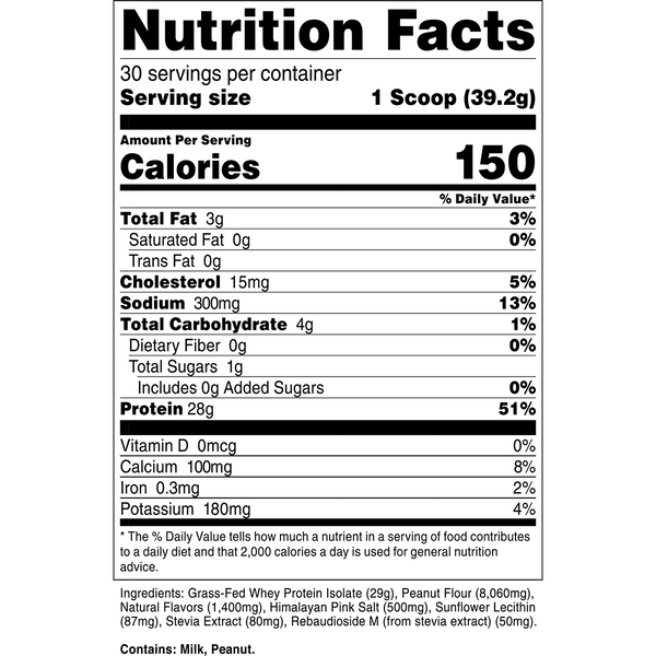 Vanilla Peanut Butter-2LB