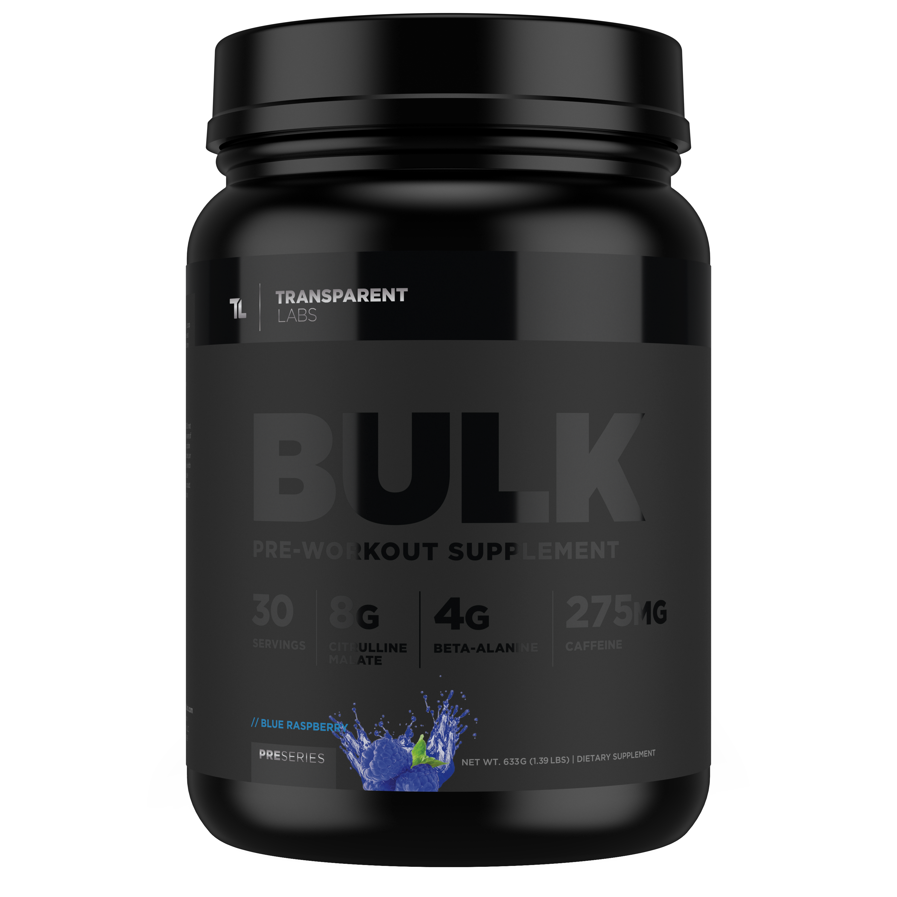Transparent Labs BULK BLACK Pre-Workout - Limited Edition